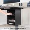 VIVO Clamp-on Under Desk Shelving Unit, Office Accessory Holder for