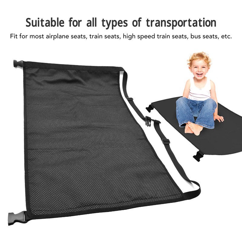 Kids Airplane Seat Extender Portable Foldable Toddler Plane Footrest Hammock