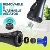 VFAUOSIT Kitchen Faucet Replacement with 9 Adapters, 3-Mode (Aquablade) Pull