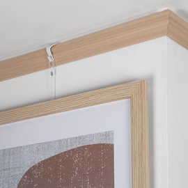 STAS Windsor Victorian Style Dado Rail for Picture Hanging - Elegant Wooden Crown Moulding, Display Rail for Art & Photos - 47 inch