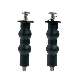 Toilet Seat Hinge Screws Compatible with TOTO Toilets, Top Mount Toilet Seat Fastening Kit, Replacement Expanded Rubber Bolt Top Nut Kit, 2 Pcs