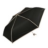 Nifty Colors 2370BK Folding Umbrella, Blackout Piping Mini