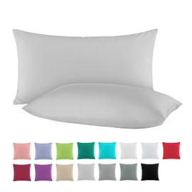Pack of 2 Cotton Renforcé Cushion Covers, Cushion Covers 40 x 60 cm