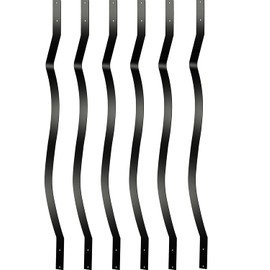 Akenow Deck Balusters 61 Pack Metal Deck Spindles, 32.25"x1" Staircase Baluster with Screws, Metal Deck Railing for Wood and Composite Deck, Stylish Baluster for Outdoor Stair Deck Porch