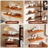 Realgulf 24 Inch Teak Floating Shelves Set of 2 -