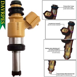 DAVRPES 4Pcs 2C0-13761-00-00 Fuel Injectors 12 Holes Disc Engine Replacement For Yamaha YZF R6 Primary Fuel Injector Kit 2006-2013