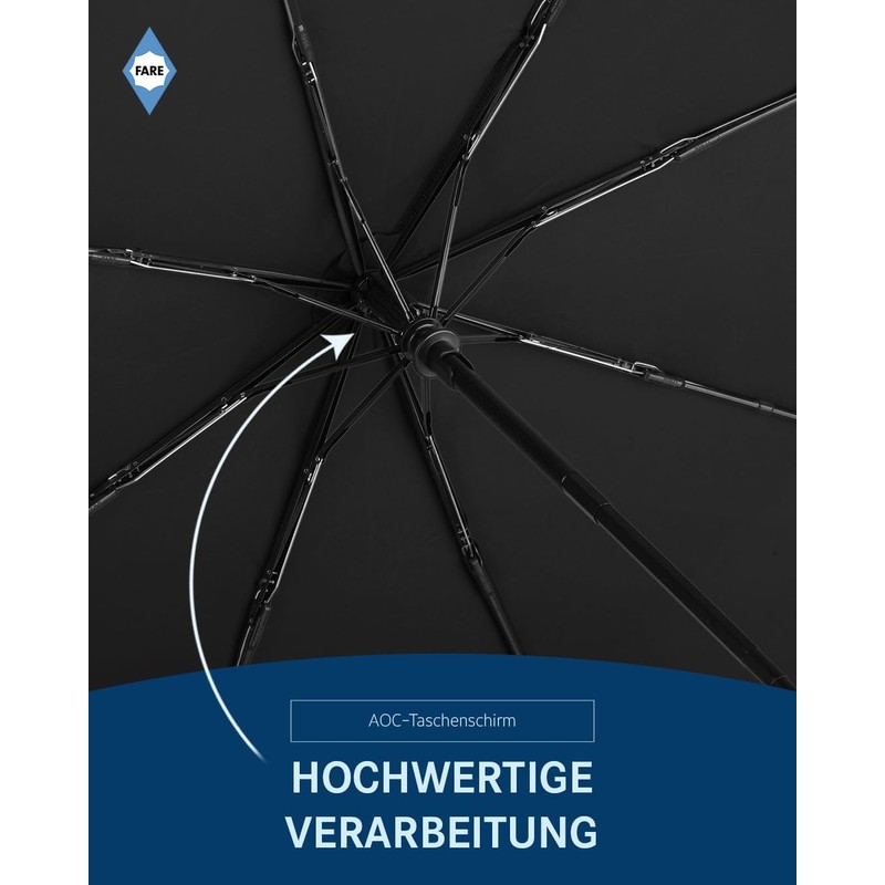FARE Mini Pocket Umbrella - Premium Umbrella Opens Closes Automatic