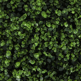 3rd Street Inn Greenery Panel - Artificial Hedge Wall - Fake Plant Wall Backdrop - Privacy Screen - Interlocking Panels - Indoor Outdoor Décor (12, Heart Leaf)