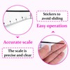 BAMTTOO Eyebrow Ruler Sticker 25 Pieces Eyebrow Mapping Shaping Sticker