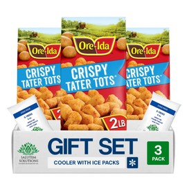 Salutem Vita – Gluten-Free Seasoned Shredded Potatoes Tater Tots, Gift Set, 32 oz – Pack of 3