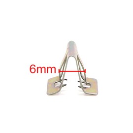 Sourcing Map 10pcs 6 mm hole metal stud Car Interior Dashboard Panel Trim Clips Silver