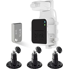 64GB USB Flash Drive and 3 Pack Wall Mount,Hunger for Blink Sync Module 2, Space Saving Mount Bracket Holder for All-New Blink Outdoor Blink Indoor Home Security Camera Sync Module with Short Cable