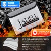 2 Pack Fireproof Money Bag (9.5x6.5''), Non-itchy Waterproof Fireproof Bag