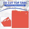 File Folder, HERKKA 120 Pack 1/3 Cut Tab File Folders,