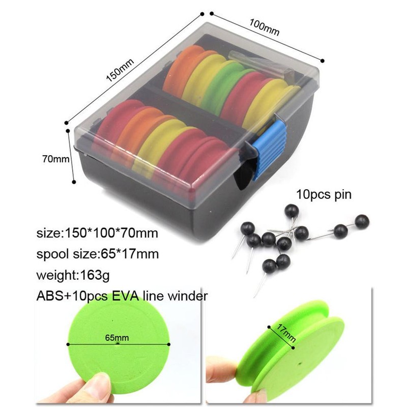 EVA Foam Rig Winders in Storage Box Sea Fishing with