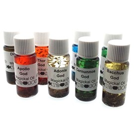 Angelleesa | Full Set of Eight God Herbal Infused Magickal Incense Oils