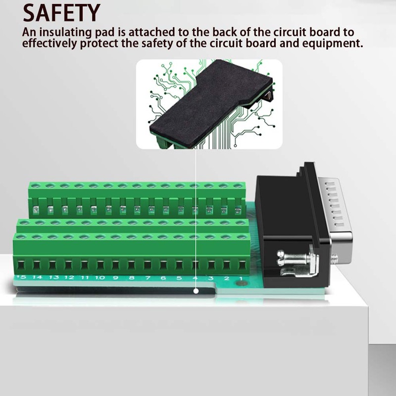 ANMBEST DB44 Solderless Connector, Male D-SUB to 44-pin Port Terminal