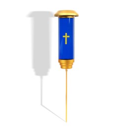 Solar Lights for Cemetery,Solar Cross for Cemetery Grave,Cemetery Solar Lights for Grave for Outdoor Flower Bed Patio Yard Garden Lawn Memorial Cemetery Grave Decorations,Blue