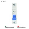 MECCANIXITY 4Pcs Miniature Circuit Breaker 1P 6A AC 110V DZ47-63