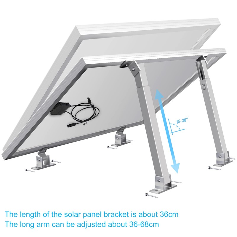 Adjustable Solar Panel Tilt Mount Brackets - Aluminum Alloy Mounting