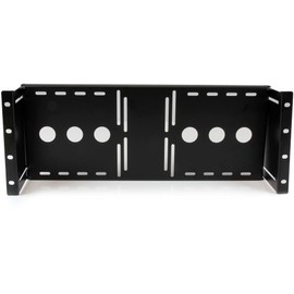 StarTech.com 4U Universal VESA LCD Monitor Mounting Bracket for 19-inch Rack or Cabinet - TAA Compliant - Cold-Pressed Steel Bracket (RKLCDBK)