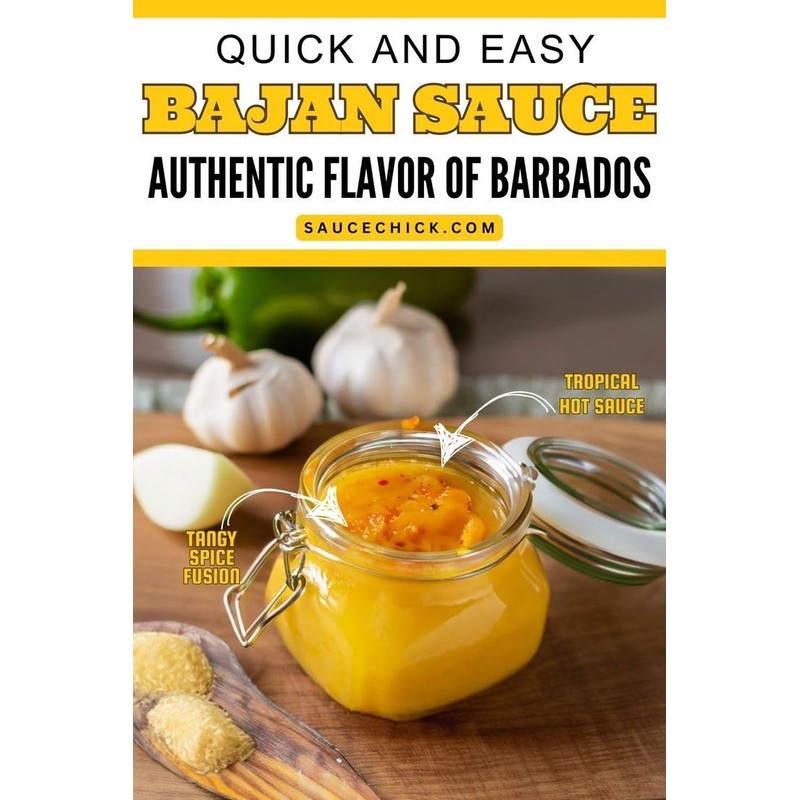 Bajan Windmill Barbados Hot Yellow Pepper Sauce - 480ml/17 oz