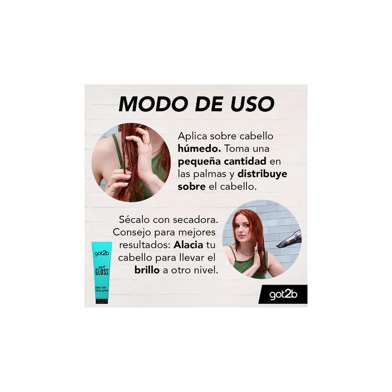 Pre-base De Brillo Para Cabello Gotgloss 150 Ml Got2b