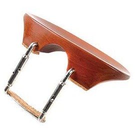 Flat Flesch 3/4 - 4/4 Violin Chinrest - Boxwood with Standard Bracket