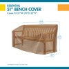 Duck Covers Classic Accessories Essential Water-Resistant 51 Inch Bench Cover