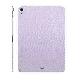 Carbon Fiber Tablet Skin Compatible with Apple iPad Air 11" (M3) 2025 - Solid Lilac - Premium 3M Vinyl Protective Wrap Decal Cover - Easy to Apply | Crafted in The USA by MightySkins