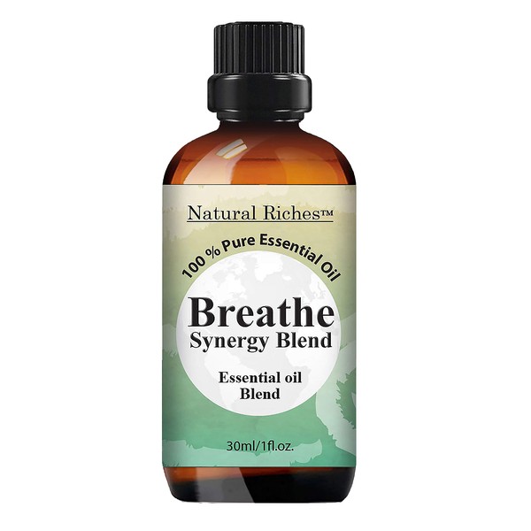 Natural Riches Breathe Essential Oil Blend Breathe Easy with Peppermint
