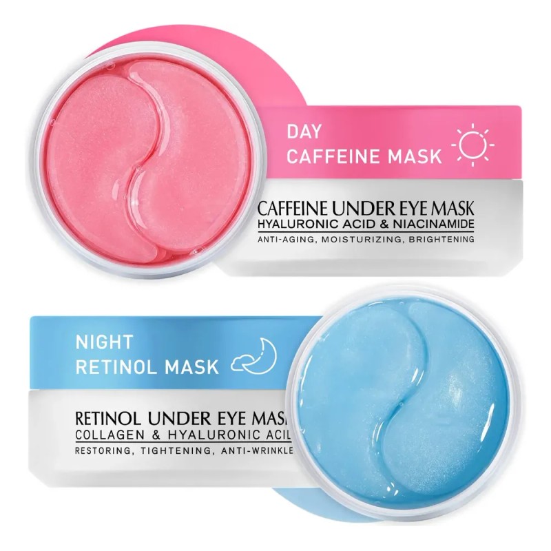 Under Eye Patches Kit: 120 Pcs Retinol & Caffieine Gel