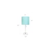 HomeStock Handcrafted Haven White Stick Lamp with Charging Outlet and