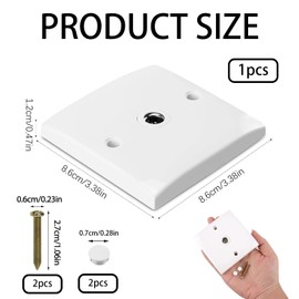 1 Pcs High-Performance Tv Aerial Connector For Enhanced Signal Reception, Aerial Socket, Easy Installation, And Durable Use, Compatible With Various Wall Plates And Antenna Systems(Single Socket)