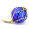 Fischer Balls Glass & Rope/Sisal Twine – Blue