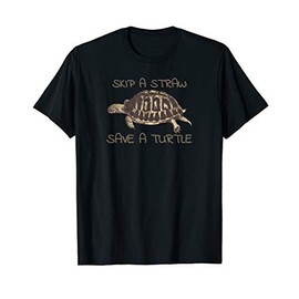 Skip a straw save a turtle T-Shirt