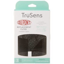 Leitz Trusens Replacement Dupont Carbon Layer for TruSens Z-2000 Air Purifier, 3 Pack, Black