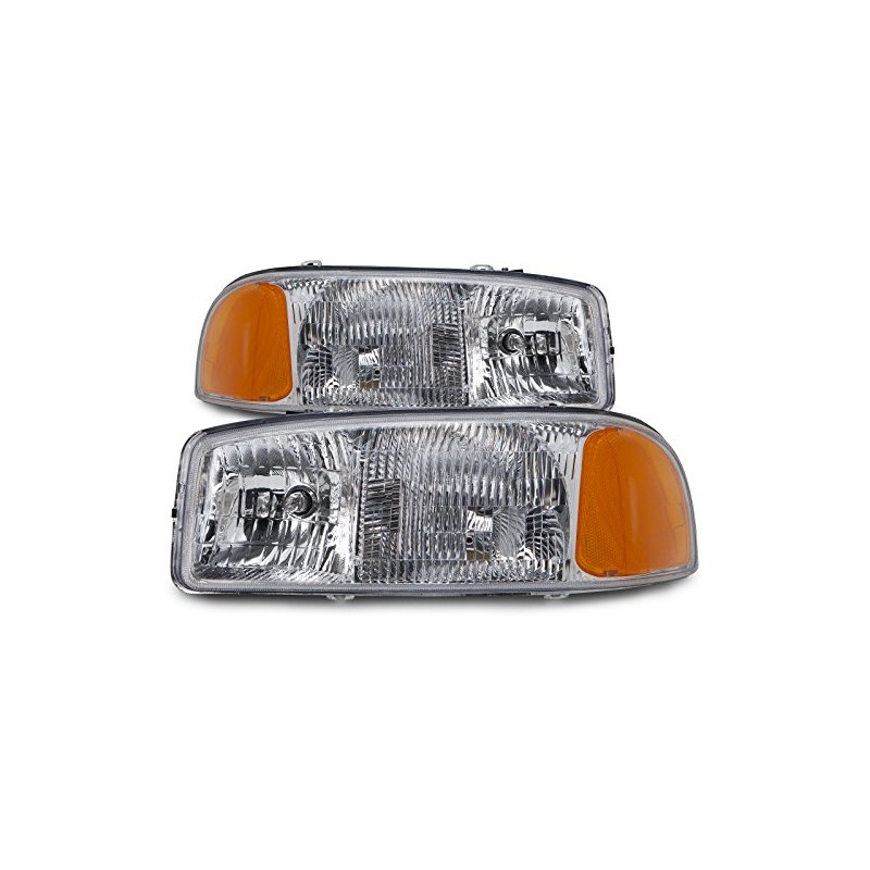 HEADLIGHTSDEPOT Halogen Headlights Compatible with Tiffin Allegro 2002-2004 Includes Left