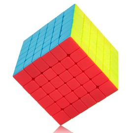 ROXENDA Speed Cube Fast Cube - Fast Smooth Turning Solid Durable & Stickerless Frosted, Best 3D Puzzle Magic Cube Toy - Turns Quicker than Original for kids Gift & Adult & Children(6x6x6 Cube)