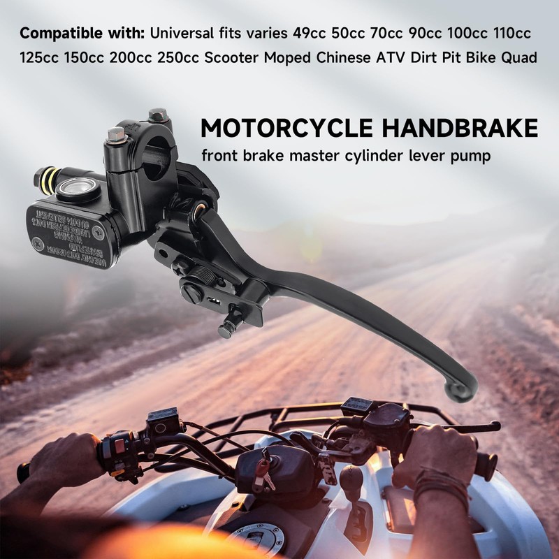 DUOOK 7/8" Universal Left Hydraulic Brake Lever Handle Master Cylinder