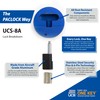 PACLOCK's UCS-8A Padlock, Buy American Act Compliant, Stepped-Back Puck w/Tapped