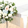NALVXIN 12" x 72", 4 PCS, Silver Glitter Disco Table