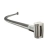 GoesGreen Polished Stainless Steel 5' Curved Premium Shower Rod - Hex
