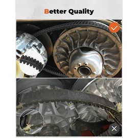 KEMIMOTO Upgraded X3 Drive Belt, Smooth Engagement High Performance, Compatible with Can-Am Maverick X3 & X3 Max, OEM Replacement 422280656 422280654