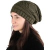 Lilax Knit Slouchy Oversized Soft Warm Winter Beanie Hat Dark