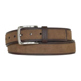 Nautica Men Bold Fashion and Dress Leather Belt with Metal Buckle, Casual Overlay-Tan, 36"