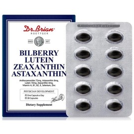 Dr. Brian Bilberry Lutein Zeaxanthin Astaxanthin (1 month supply), 1 unit, 30 tablets / 닥터브라이언 빌베리 루테인 지아잔틴 아스타잔틴 (1개월분), 1개, 30정