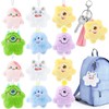 Hungdao 12 Pcs Mini Plush Keychains - Cute Animal Designs
