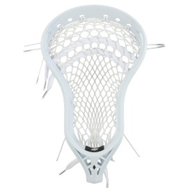 StringKing Men’s Mark 2T Midfield Lacrosse Head Strung with Type 5s Mesh (White/White)