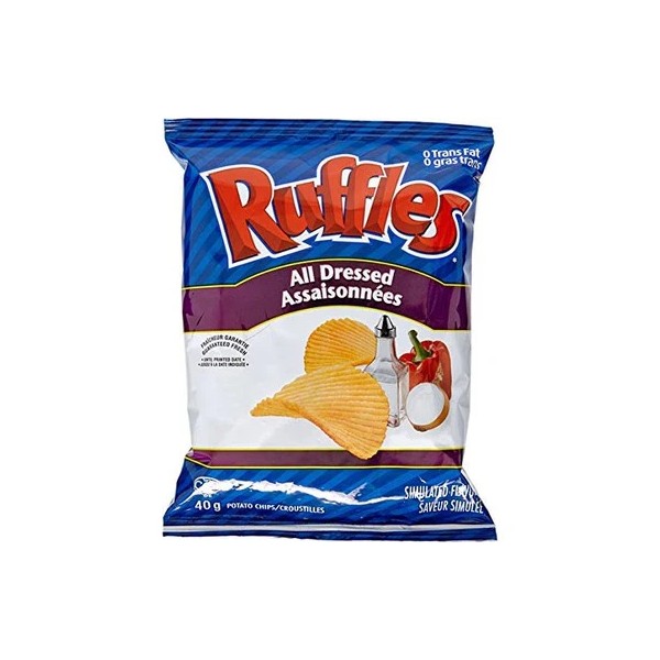 PepsiCo Lays 48pk Ruffles All Dressed (40g per pack)